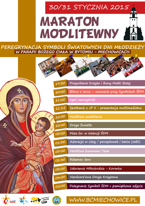 Maraton Modlitewny - Peregrynacja Symboli �DM w Parafii Bo�ego Cia�a w Bytomiu Miechowicach